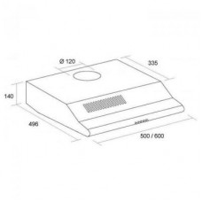 Вытяжка Borgio Gio 60 ivory
