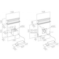 Вытяжка Elica PANDORA BL/F/90