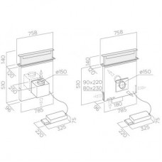 Вытяжка Elica PANDORA BL/F/90