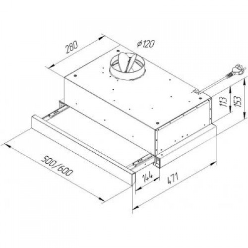 Вытяжка Pyramida TL 60 SLIM BR