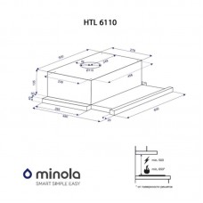 Вытяжка Minola HTL 6110 BL 630