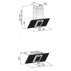 Вытяжка ZIRTAL PANDA 90 WH