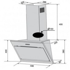 Вытяжка Ventolux FIORE 60 X (750) PB