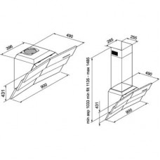Вытяжка ZIRTAL WAVE 90 WH