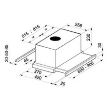 Вытяжка ZIRTAL KB-90 IX/X TOUCH
