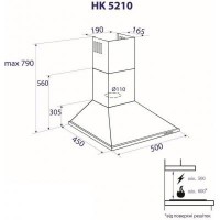 Вытяжка MINOLA HK 5210 WH 650