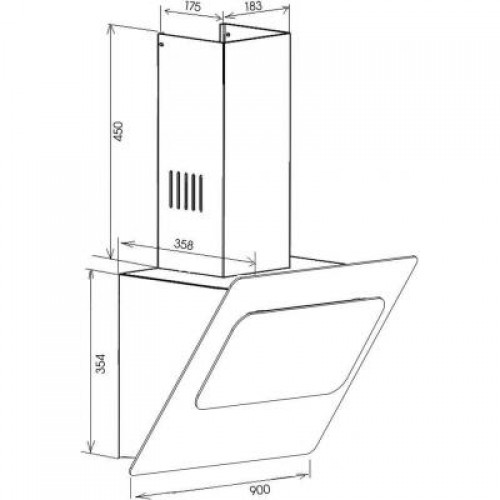 Вытяжка ZIRTAL FORTUNA 90 BL