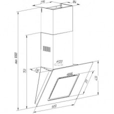 Вытяжка Pyramida NR-F 60 M BL IX