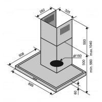 Вытяжка VENTOLUX ITALIA 90 BG (1200) TRC