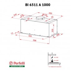 Вытяжка Perfelli BI 6511 A 1000 I
