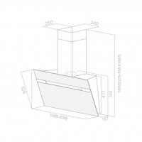 Вытяжка Elica STRIPE BL/60/A/LX