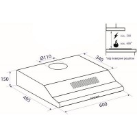 Вытяжка MINOLA HPL 6140 WH 630