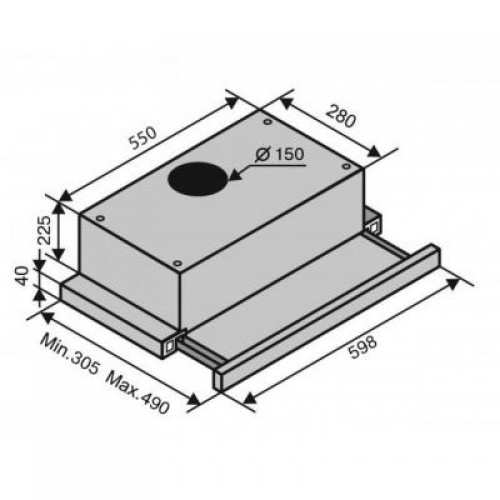 Вытяжка Ventolux GARDA 60 IVG (650) IT H