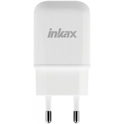 Зарядное устройство INKAX CD-24 Travel charger + Type-C cable 1USB 2.1A White