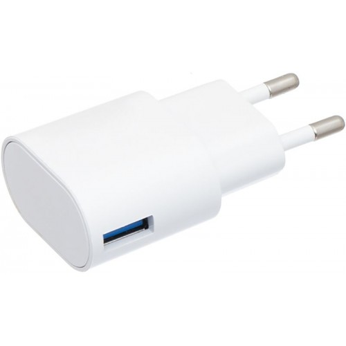 Зарядное устройство INKAX CD-24 Travel charger + Type-C cable 1USB 2.1A White