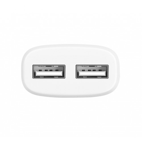 Сетевое зарядное устройство Hoco C12 Smart dual USB charger set with Lightning cable(EU) 2USB 2.4A White