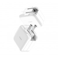 Сетевое зарядное устройство TOTU Dual USB EU Adapter 2.1A Pure Series, White (CACA-018)