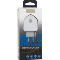 Зарядное устройство INKAX CD-18 Travel charger + Lightning cable 2USB 3.1A White