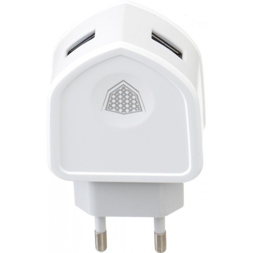 Зарядное устройство INKAX CD-18 Travel charger + Lightning cable 2USB 3.1A White