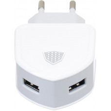 Зарядное устройство INKAX CD-18 Travel charger + Lightning cable 2USB 3.1A White
