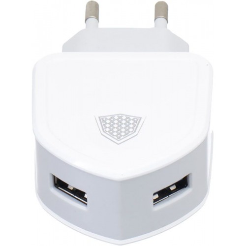 Зарядное устройство INKAX CD-18 Travel charger + Lightning cable 2USB 3.1A White