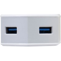 Зарядное устройство INKAX CD-18 Travel charger + Lightning cable 2USB 3.1A White