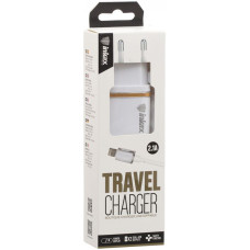 Зарядное устройство INKAX CD-11 Travel charger + Lightning cable 1USB 2.1A White