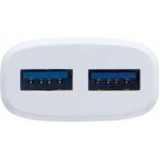 Зарядное устройство INKAX CD-11 Travel charger + Lightning cable 1USB 2.1A White