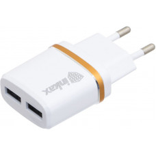 Зарядное устройство INKAX CD-11 Travel charger + Lightning cable 1USB 2.1A White
