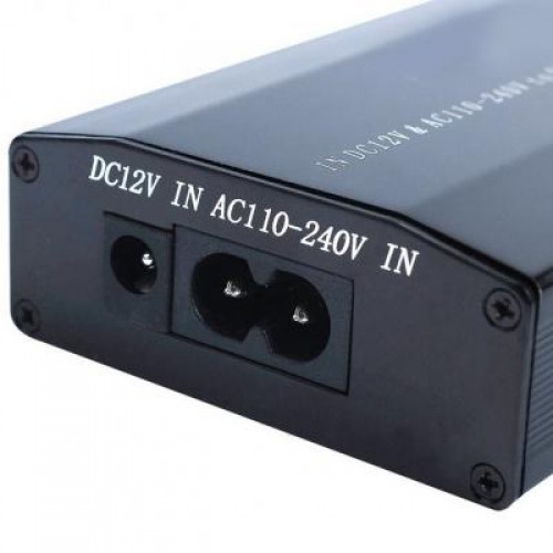 Блок питания к ноутбуку PORTO 100W, DC 15-24V (рег), 5A max, + USB 5V,1A, + автомобильный (MN-505K)