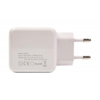 Зарядное устройство PowerPlant W-250 QC3.0 White (SC230013)