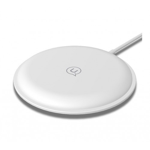 Беспроводное зарядное устройство Usams Round Wireless Fast Charging 10W White (US-CD30)