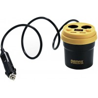 Автомобильное зарядное устройство Remax Coffee Cup Car Charger CR-2XP 2USB Black