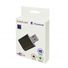 Звуковая плата Dynamode USB 8 (7.1) каналов 3D алюминий, черная (44888)